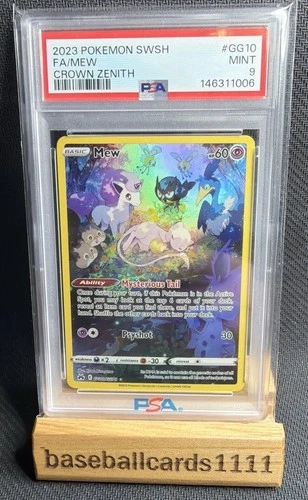 GRADED PSA 9 2023 Pokemon SWSH FA/Mew Crown Zenith #GG10 P1