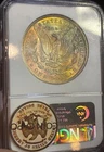 1885 O MS64 NGC Rev Nice Toning Morgan Silver Dollar Flashy Luster PQ White Obv