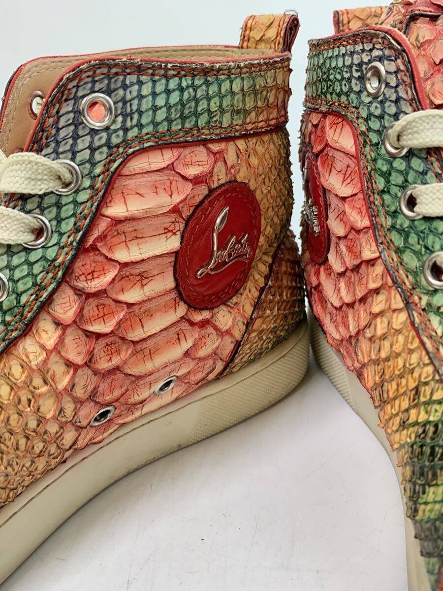 Christian Louboutin Python High Cut Sneakers 40 M… - image 6