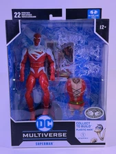McFarlane Toys Superman Red Platinum Chase DC Multiverse JLA Collectible Toy