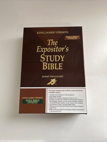 Expositor's Study Bible by Jimmy Swaggart Ministries Black Leather Boxed - Picture 4 of 13