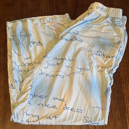 Taylor Swift Pajamas Unisex Adult Large Wildest Dreams 1989 Set Top Bottoms - Picture 4 of 6