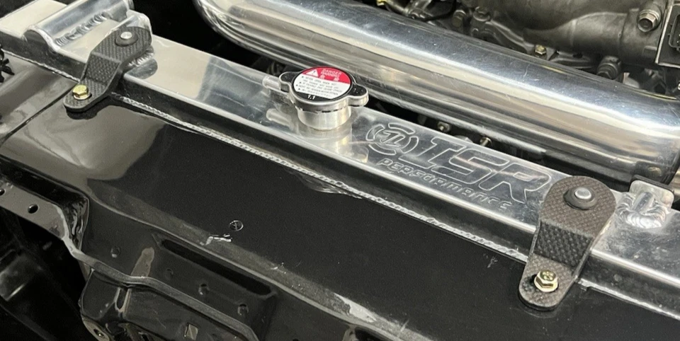 S13 Radiator Upper Mounts Pair – Carbon Fiber Nylon – Fits Nissan 240SX / 180SX - Image 2 of 4