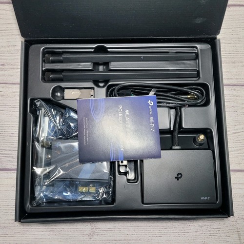 TP Link BE9300 WiFi 7 Bluetooth PCIe Adapter Tri-Band Bluetooth 5.4 TBE550E - Picture 3 of 4