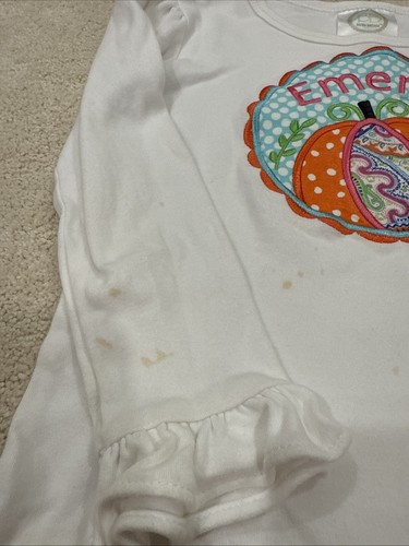 Lot 8 Emery Monogram Shirts Personalized Girls Size 4/5 Mickey Pumpkin Christmas - Picture 9 of 14