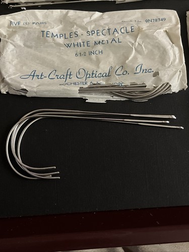37 Pairs Vintage Glasses Art Craft Optical Co. White Metal Temples - Picture 2 of 5