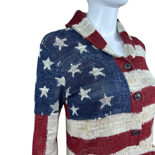 Ralph Lauren Denim & Supply amerikanische Flagge Strick Pullover Cardigan Größe Small USA - Bild 5 von 18