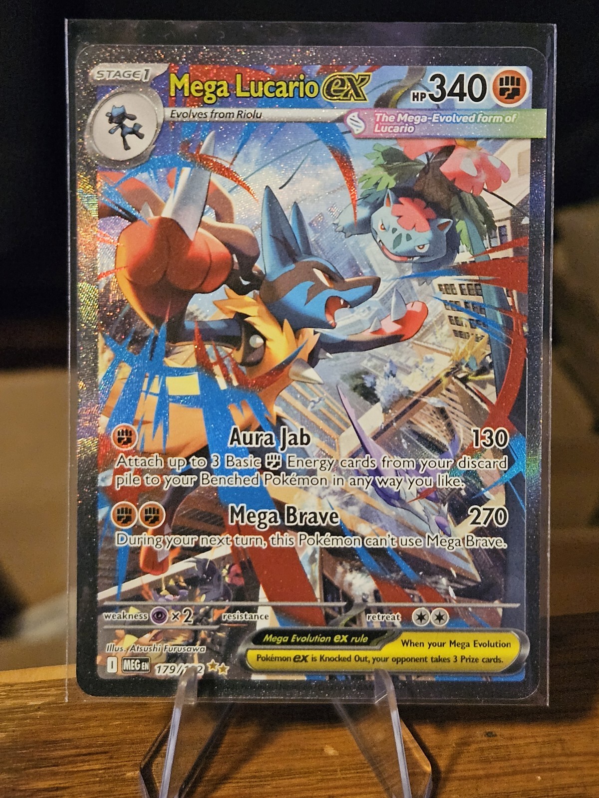 Mega Lucario ex SIR | 179/132 | NM | ME01: Mega Evolutions | Pokémon 2025