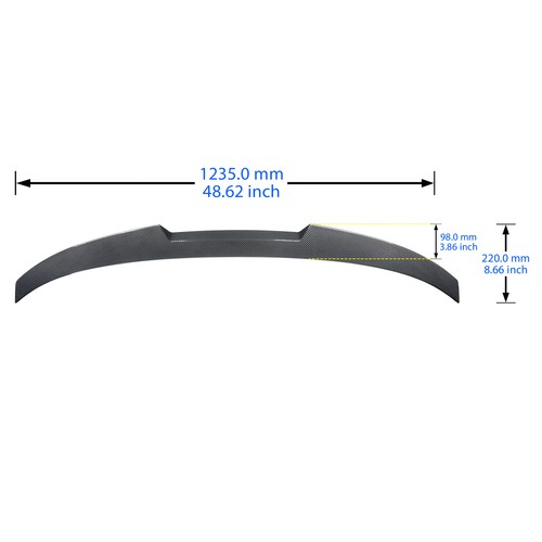 V-Stil Heckspoiler Spoilerlippe für BMW 3er F30 F80 Limo Carbon Look Heckflügel - Bild 9 von 12