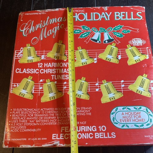 Trendmasters Vintage Christmas Magic Holiday Musical Bells 12 Tunes 1991 WORKS - Bild 10 von 13