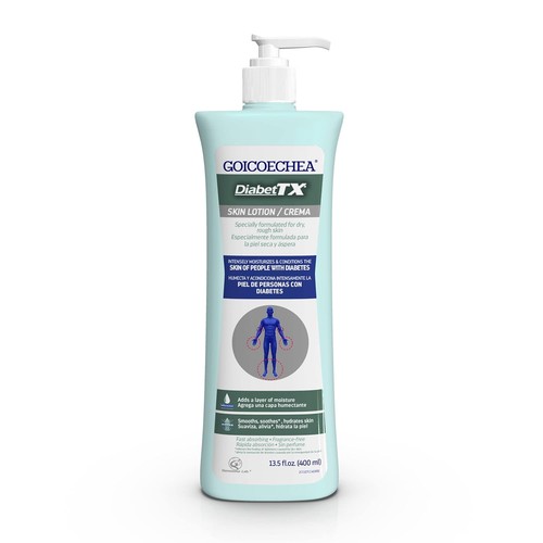 Goicoechea Diabet TX Body Lotion, Skin Care for Diabetes, Moisturizer for Dry of