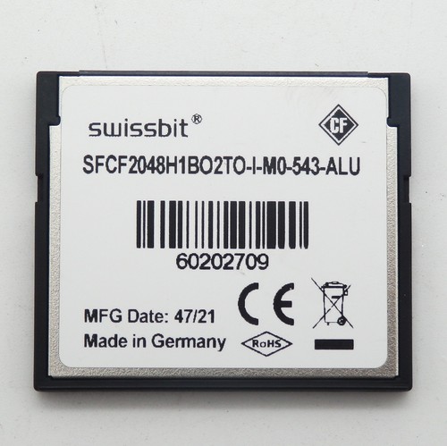 Tarjeta flash compacta industrial Swissbit SFCF2048H1BO2TO-I-M0-543-ALU 2 GB - Imagen 2 de 3