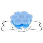  1 Set wiederverwendbares gedämpftes Eierregal mit mehreren Gittern, Dampfgarer,