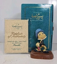 Walt Disney Classics 1993 Jiminy Cricket Pinocchio Cricket's the Name COA 