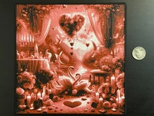 Valentines Day Declaration of Love 3d Image - Wall Hanger Frame Included