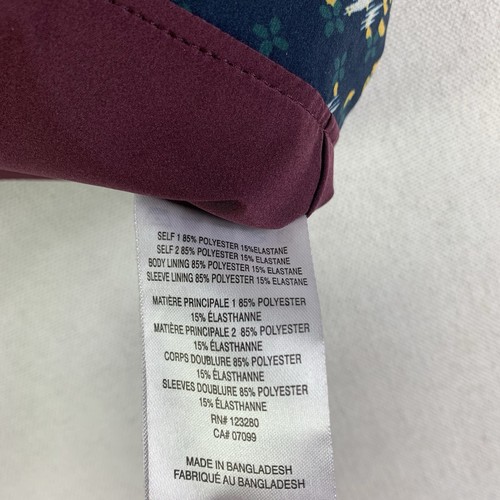 Travis Mathew Small Balancing Act kurze Damenjacke grün Blumenmuster durchgehender Reißverschluss 1LF067 - Bild 3 von 6