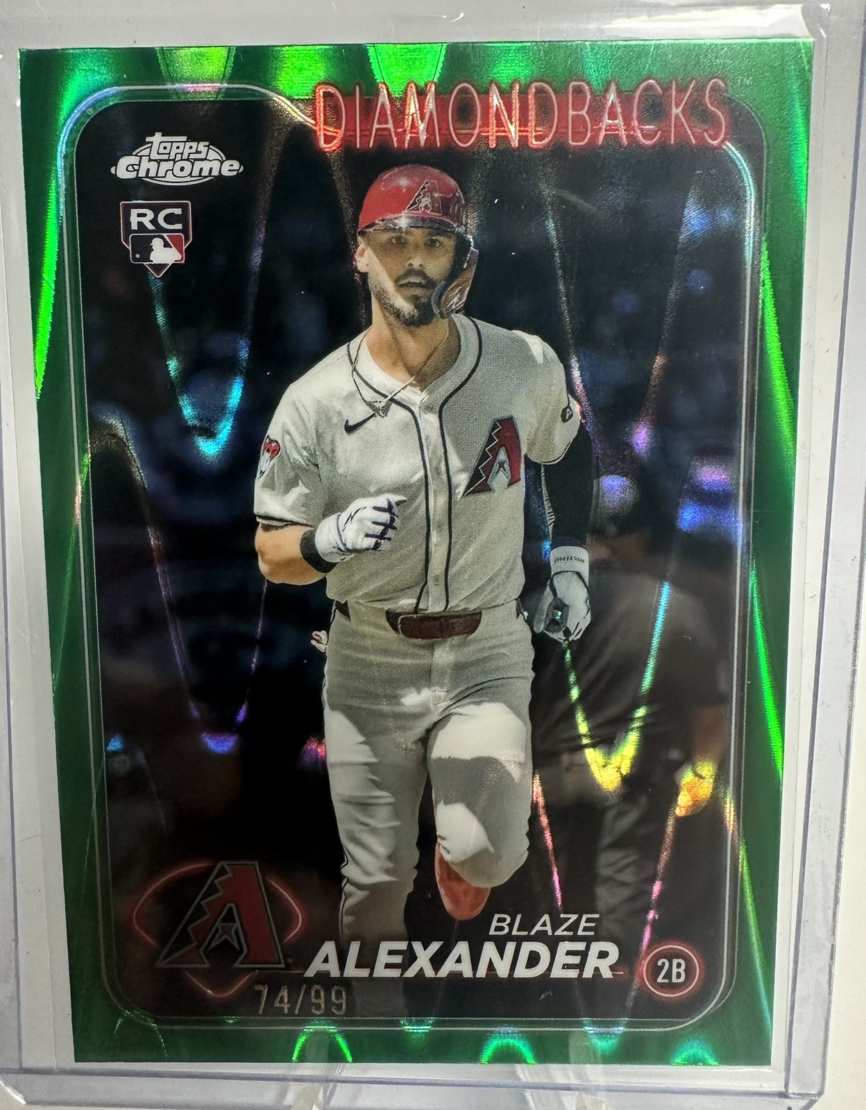 2024 Topps Chrome Update Series - Blaze Alexander #USC53 Green RayWave /99
