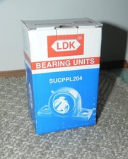 LDK SUCPPL204 Bearing Unit, White Pillow Block, (PBT polymer), 440C stainless st