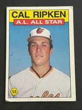 1986 Topps #715 Cal Ripken Baltimore Orioles Creased