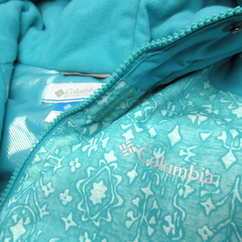 Columbia Jacket Youth XL Teal Hooded Omni-Heat Insulated Mighty Mogul Snow Ski - Picture 4 of 23