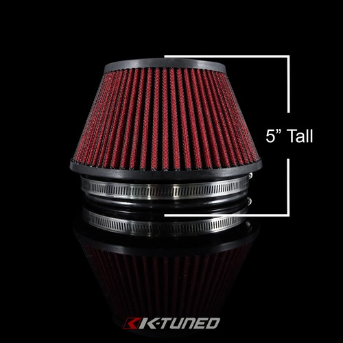K-TUNED VELOCITY STACK & AIR FILTER COMBO WITH SILICONE COUPLER (3.5") - Picture 2 of 3