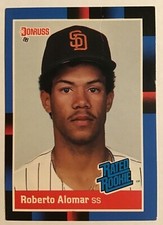 ROBERTO ALOMAR 1988 Donruss RATED ROOKIE (RC) #34