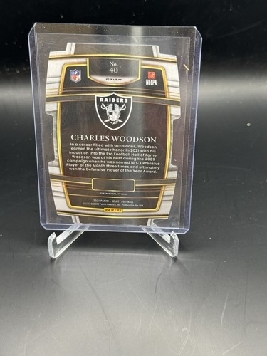 2021 Panini Select - Concourse Silver Prizm Die-Cut #40 Charles Woodson - Foto 2 di 2