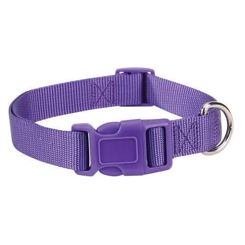 Dog Collar Bulk Packs 25 Purple Nylon Shelter Rescue Vet 4 Adjustable Sizes - Picture 1 of 5