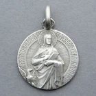 French, Antique Religious Sterling Medal. Saint John the Apostle. By Tricard.