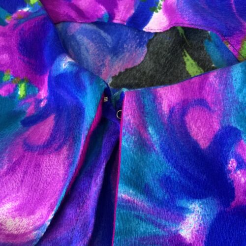 VTG Waltah Clarkes Hawaiian Vibrant Floral Maxi 1960’s Dress Women’s 6 Rare! - Picture 19 of 21