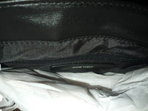 NINE WEST Magnetic Closure Long Shoulder Strap Black Handbag Purse - Bild 11 von 12