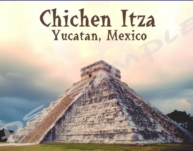 Chichen Itza Fridge Magnet Mexico Travel Souvenir