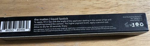 Lápiz labial líquido KARITY The Mattes en sombra ""MATCHA GRACIAS"" verde NUEVO St. Pattys - Imagen 3 de 4