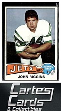 John Riggins 1975 Topps #313  New York Jets Hall of Fame