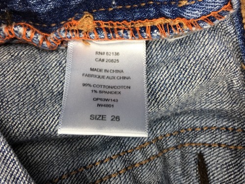 Jeans donna Guess blu indaco denim bootcut cotone spandex casual 27x32 taglia 26 - Foto 7 di 9