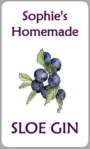 sloe gin bottle labels personalised portrait stickers for