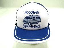 VTG Roadtrek Home & Park Motorhomes 3 Stripe Hat Mesh Trucker Snapback Retro Cap