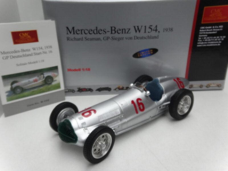 CMC Mercedes W154 1938 Richard Seaman, GP-Sieger von Deutschland - 1 18 M-098 CMC Mercedes W154 1938 Richard Seaman, GP-Sieger von Deutschland - 1 18 M-098
