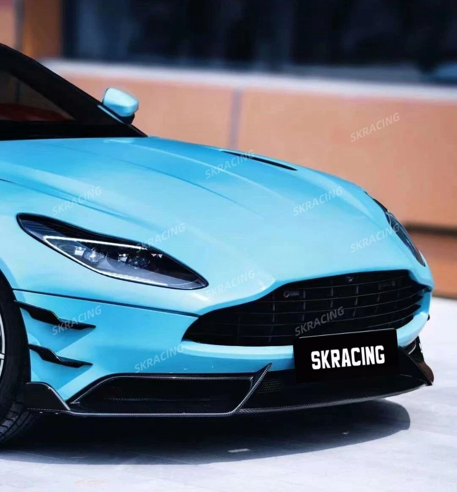 Carbon Fiber Front Bumper Splitter Air Vent Fins For 2017-2023 Aston Martin DB11 - Изображение 4 из 4