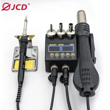 2 in 1 Strong Air Volume Hot Air Gun and 15s Rapid heating Soldering Iron US