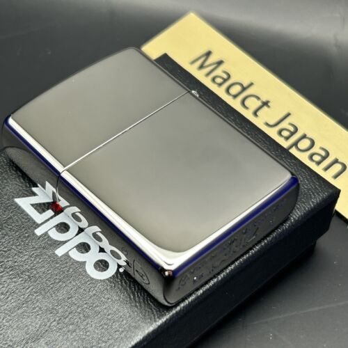 Zippo Armatura Custodia Titanio Platino Placcato Argento Logo Lato Accendino a Olio Nuovo - Foto 9 di 15