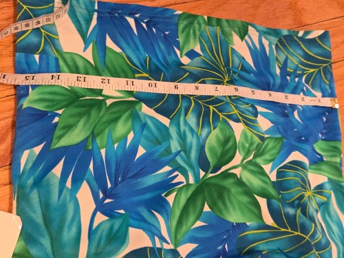 NWT Speedo Swim Womens 16 Tankini Bright Tropical Floral Green Blue 90s - Picture 5 of 7
