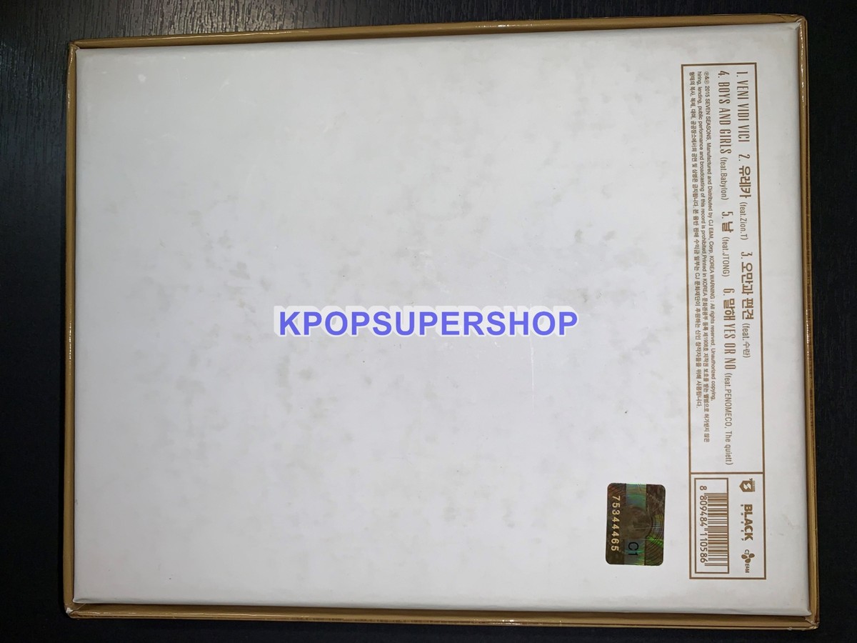 Zico 1st Mini Album Gallery CD Poster Sticker Good Condition Block