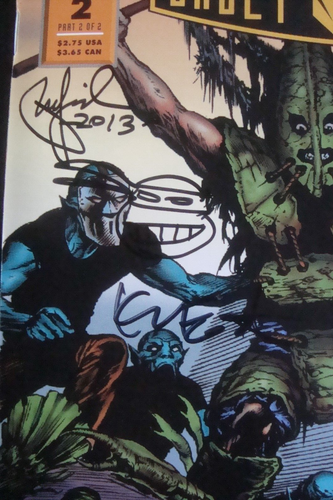 TMNT CASEY JONES NORTH BY DOWNEAST 1 & 2 MIRAGE Signed Eastman & Laird w/ Sketch - Picture 5 of 6