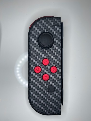Nintendo Switch Custom Joy-Con Soft Touch Carbon Fiber Styled Joy Con Controller - Picture 17 of 18