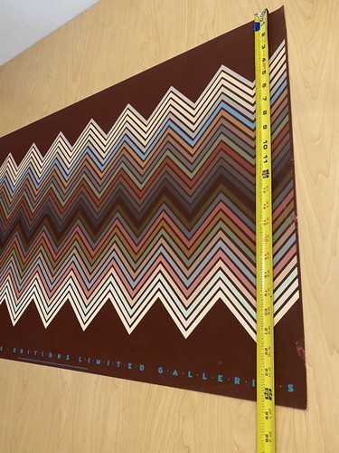 Jurgen Peters 1982 Art Gallery Poster Print 24x38 Geometric - Picture 12 of 14
