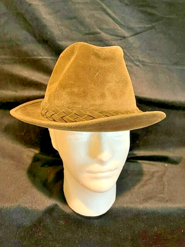 Men's fedora by Ecuador Hats Canadian Felt with braided band size 7 3/8 - Picture 3 of 10
