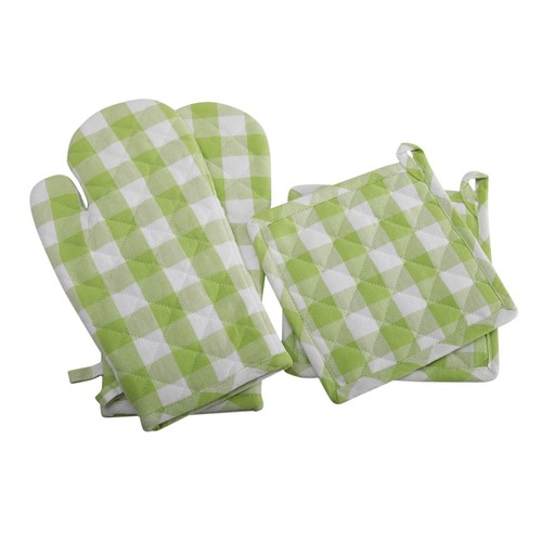 Oven Mitts and Pot Holder set, 100% Cotton, 4 pieces - Picture 26 of 36