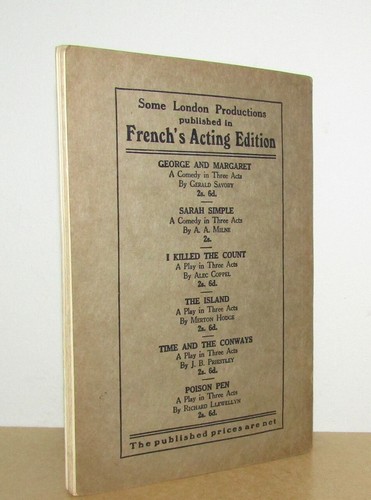 Philip Johnson - Novelette (French's Acting Edition) - Signed - 1st/1st (1941) - Imagen 2 de 4