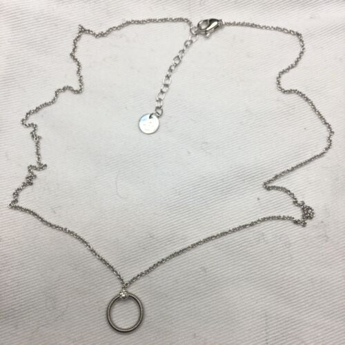 Collar colgante círculo pequeño diamante MARCO BICEGO Bi49 oro blanco de 18 quilates 0,03 TCW - Imagen 2 de 6